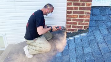 chimney flashing repair by owner at ageless chimney in new york long island